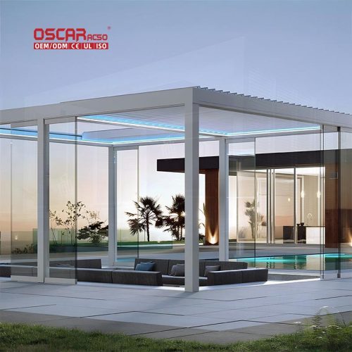 Turkey Outdoor Aluminum Electrical Pergola Metal Arches Garden Patio Backyard Outdoor Gazebos Retractable Pergola