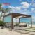Outdoor Motorized Aluminum Louvered Roof Patio Garden Terrace - Bioclimatic Adjustable Shelter Retractable Pergola