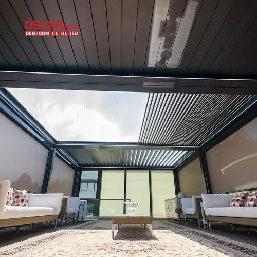 innovative Stylish Patio Canopy Outdoor Gazebo For Garden Backyard Poolside Alum Sun Shade Outdoor Pergola Retractable Pergola