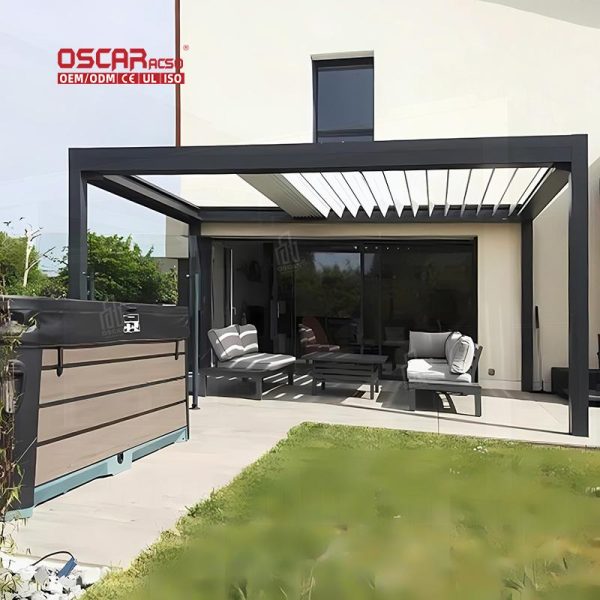 Shading and Ventilating Structures Outdoor Dining Lounging and Relaxing European Style Outdoor Shelters Retractable Pergola
