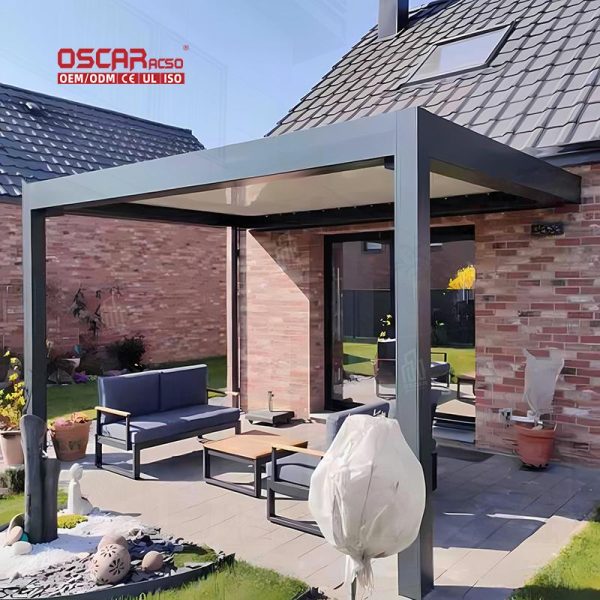 with Weather – Resistant and Adjustable Features innovative Stylish Outdoor Shelter Outdoor Pavilion Retractable Pergola