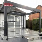 Aluminium Backyard Patio Shade Blinds Uv - Resistant Foldable Sunshades Outdoor Gazebo Balcony Garden Retractable Pergola
