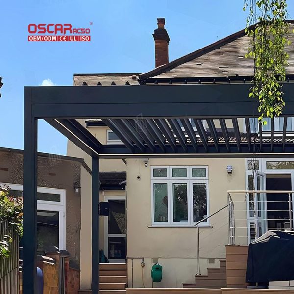 Aluminium Outdoor Shade Screens Backyard Patio and Garden Ideal Sun Protection and Privacy Retractable Pergola