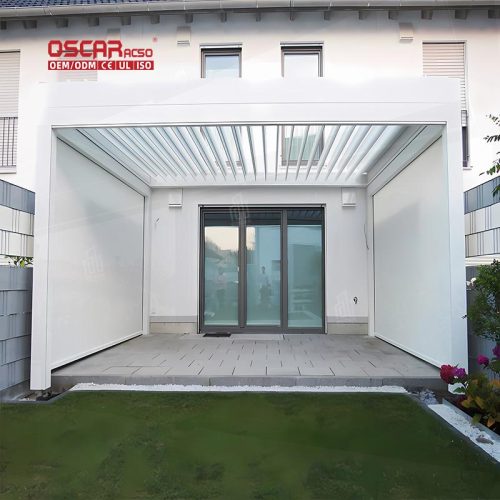 innovative Stylish Patio Canopy Outdoor Gazebo For Garden Backyard Poolside Alum Sun Shade Outdoor Pergola Retractable Pergola