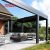 Automatic Outdoor Patio Bioclimatic Aluminium Arches with Opening Louvred Roof Garden Backyard Terrace Retractable Pergola