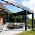 Hot Sale Waterproof Retractable Louvered Aluminum Pergola Outdoor Patio Garden Backyard Retractable Pergola