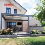 Outdoor Bioclimatic Louvre System Aluminium Pergola 5X3 4X3 6X4 Garden Patio Balcony in European Style Retractable Pergola