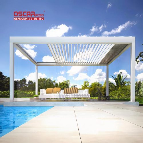 with Sun - Blocking and Ventilation Features Creative Portable Structure Shelter Garden Backyard Picnic Retractable Pergola
