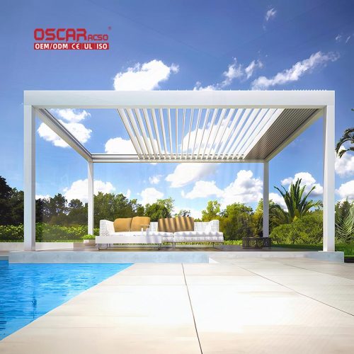 Hot Sale Aluminium Outdoor Waterproof Camping Tent Awning Balcony Patio and Carport Retractable Pergola