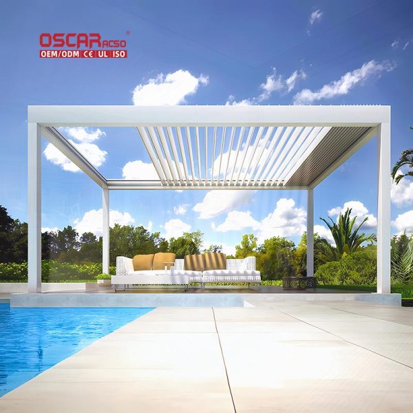 Hot Sale Aluminium Outdoor Waterproof Camping Tent Awning Balcony Patio and Carport Retractable Pergola