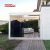 Customized Aluminum Motorized Framed Canopy Balcony Roof Garden Pool with 2 Pillars Retractable Pergola