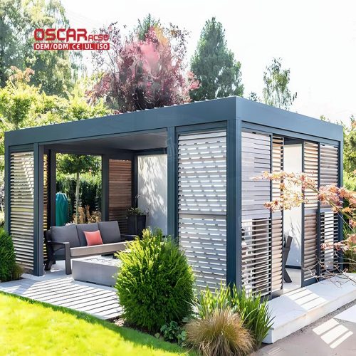 Bioclimate Rooftop Window Pergola with Sunshade Ventilation Ideal Garden Patio Balcony Outdoor Structure Retractable Pergola