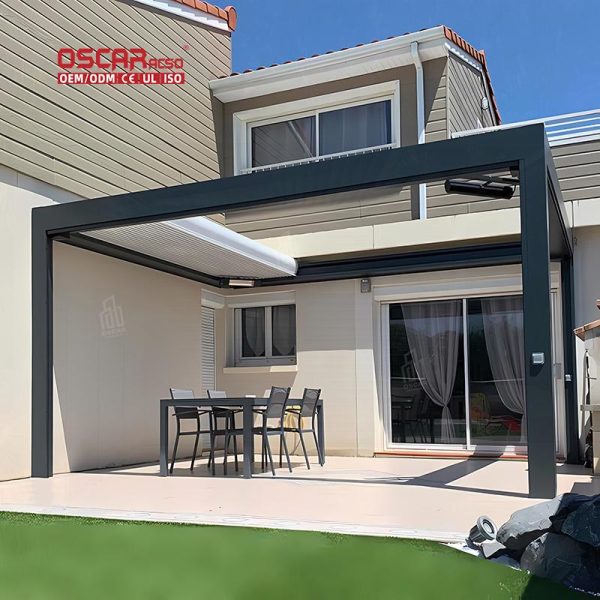 Aluminium Outdoor Shading Screening Backyard Patio and Garden Areas Retractable Pergola