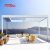 Outdoor Aluminum Pergola with Waterproof Roof and Opening Blinds Ideal Garden Terrace Courtyard Retractable Pergola