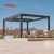 Garden Black Motorised Outdoor Aluminum Patio Roof with Louvers Gazebo Pergola For Garden Patio Backyard Retractable Pergola