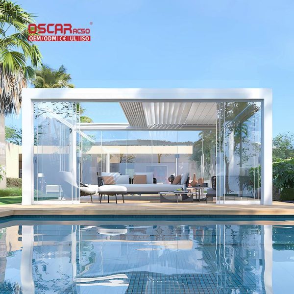 and Gazebo For Outdoor Patio with Sun Protection and Ventilation Function Ideal For Garden Backyard Deck Retractable Pergola