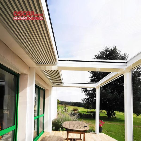 Factory Price Metal Electric Motorized Aluminum Louvers Garden Pergola Roof Outdoor Patio Backyard Retractable Pergola