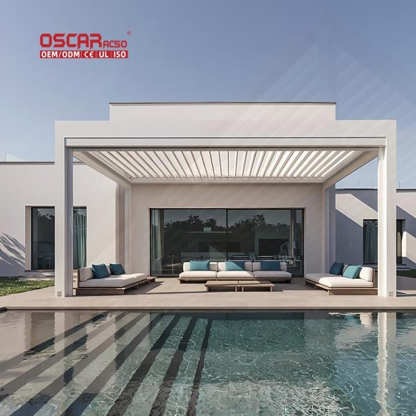 with Led Lighting innovative Stylish Outdoor Patio Backyard Garden Energy – Saving Shading Structure Retractable Pergola