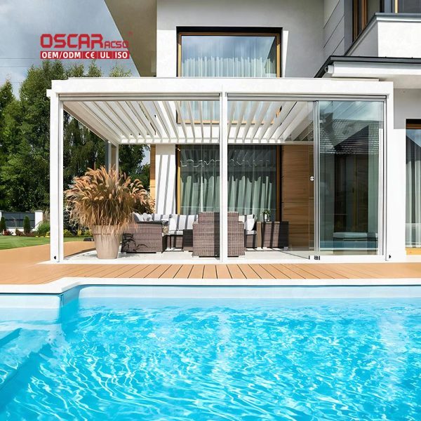 3X4 Aluminium Gazebo Metal Sunroom Rodent Proof Sustainable indoor Outdoor Wedding Party Camping Retractable Pergola
