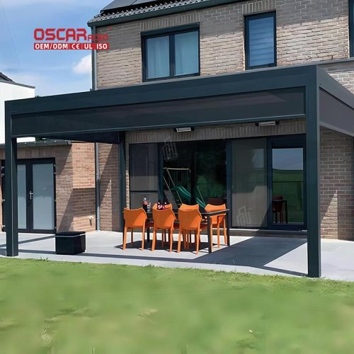 Bioclimatic Shade and Ventilation Pergolas Backyard Garden Patio Outdoor Spaces Retractable Pergola