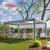 Outdoor Patio Pergola Louvered Cover with Led Light Terrace Garden and Gazebo Retractable Pergola