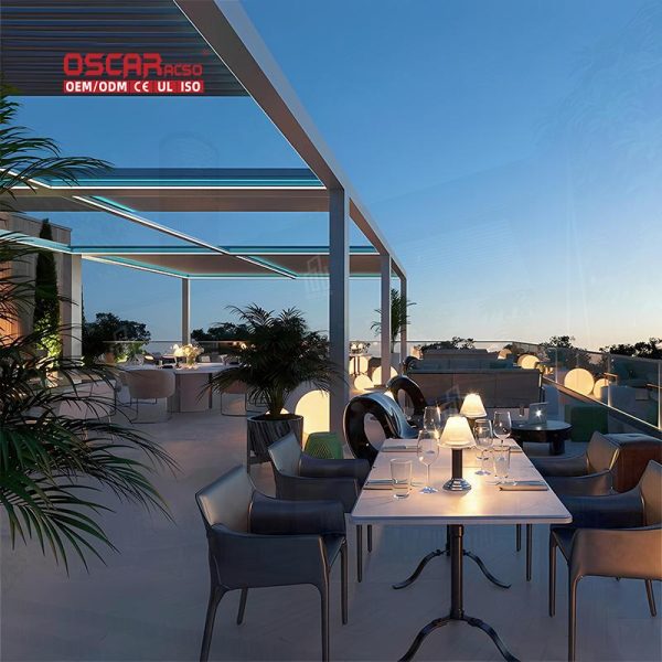 Aluminium Pergola Ideal Commercial Use Decorative Functional Suitable Gardens Backyards Outdoor Settings Retractable Pergola