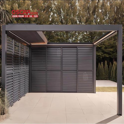 Sun Shading Ventilating Outdoor Patio Garden Balcony Sun Shade Canopy Shelter Retractable Pergola