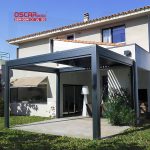 Hot Sale Waterproof Retractable Louvered Structure Backyard Patio Garden Outdoor Retractable Pergola