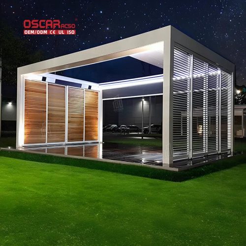 Diy Waterproof Electric Aluminum Gazebo Outdoor Archways Bridges and Pavilions Stylish Functional Us Retractable Pergola