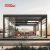 Waterproof Motorized Aluminium Louvre Verandah Cover Patio Commercial Outdoor Spaces Retractable Pergola