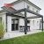 Waterproof Motorized Solar Outdoor Covered Structure with Side Curtain Garden Patio Backyard Retractable Pergola