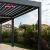 Friendly Waterproof Outdoor Louver Roof Kits Patio Yard and Garden Bioclimatic Aluminium Shelter Structure Retractable Pergola