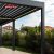 Waterproof Motorized Outdoor Louvered Shelter Canopy Garden Patio Terrace Retractable Pergola