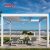 Motorized Aluminum Louvered Free - Standing Outdoor Patio Cover Garden Terrace Backyard Retractable Pergola