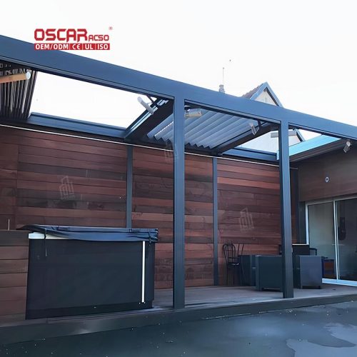 3X4 Aluminium Gazebo Metal Sunroom Rodent Proof Sustainable indoor Outdoor Wedding Party Camping Retractable Pergola