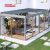 Backyard Patio Aluminium Louvered Screens Perfect European Gardens American Courtyards Summer Gatherings Retractable Pergola