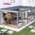 Motorized Control Open Louvered Aluminum Outdoor Terrace Sustainable Pergola Kits Garden Patio Balcony Retractable Pergola
