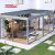 Waterproof Motorized Outdoor Louvered Aluminium Pergola with Bioclimatic Feature Garden Patio Terrace Retractable Pergola
