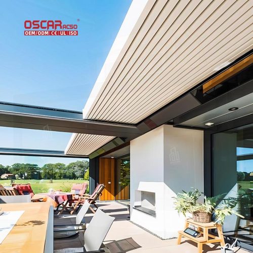 Shading Structure Patio Balcony Garden with Sun - Blocking and Ventilation Features Stylish and Practical Retractable Pergola