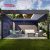 Hot Sale Waterproof Retractable Louvered Aluminum Roof Gazebo Backyard Patio Garden Retractable Pergola