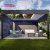 Waterproof Motorized Aluminum Sunshade Modern Outdoor Pergola Garden Patio Beach Retractable Pergola