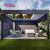 Hot Sale Waterproof Retractable Aluminum Louvered Structures Outdoor Patio Garden Balcony Retractable Pergola