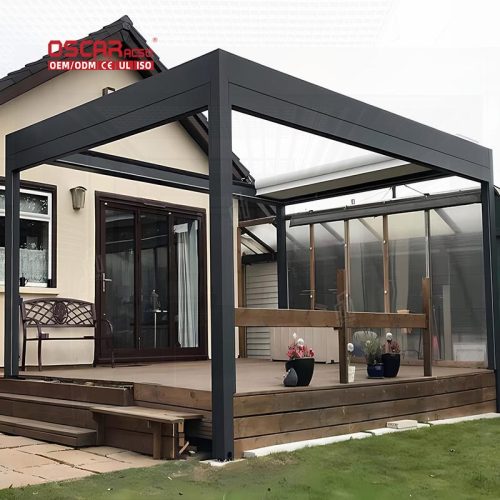 with Sun - Blocking and Ventilation Features Creative Portable Structure Shelter Garden Backyard Picnic Retractable Pergola