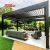 100% Waterproof Motorized Louvered Aluminium Pergola Leisure Garden Outdoor Aluminum Pergola Parts Retractable Pergola
