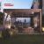 Waterproof Motorized Louvered Pergola Awning Systems Patio Garden Backyard with Bioclimatic Function Retractable Pergola