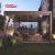 Aluminium Louver Roof System Garden Patio and Backyard with Bioclimatic Function and Opening Feature Retractable Pergola