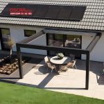 Aluminium Outdoor Patio Shade Blinds Backyard Garden Balcony Uv - Blocking Stylish Retractable Pergola