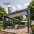 3X4 4X4 6X4 5X4 Customizable Modern Garden Aluminum Pergola with Retractable Louvered Roof Patio Yard Deck Retractable Pergola