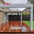 Outdoor Aluminum Louvers Pavilion with Led Light Waterproof Modern Garden Patio Backyard Retractable Pergola