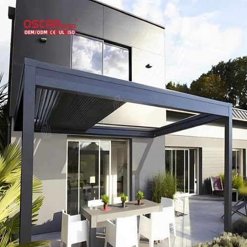 Aluminium Outdoor Shade Screening Backyard Patio and Garden Areas with Uv Protection and Wind Resistance Retractable Pergola